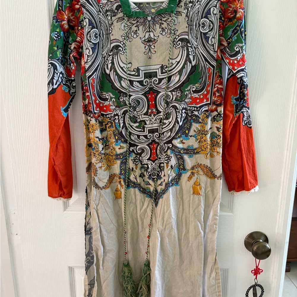 Limelight Vibrant Green and Gray Blouse